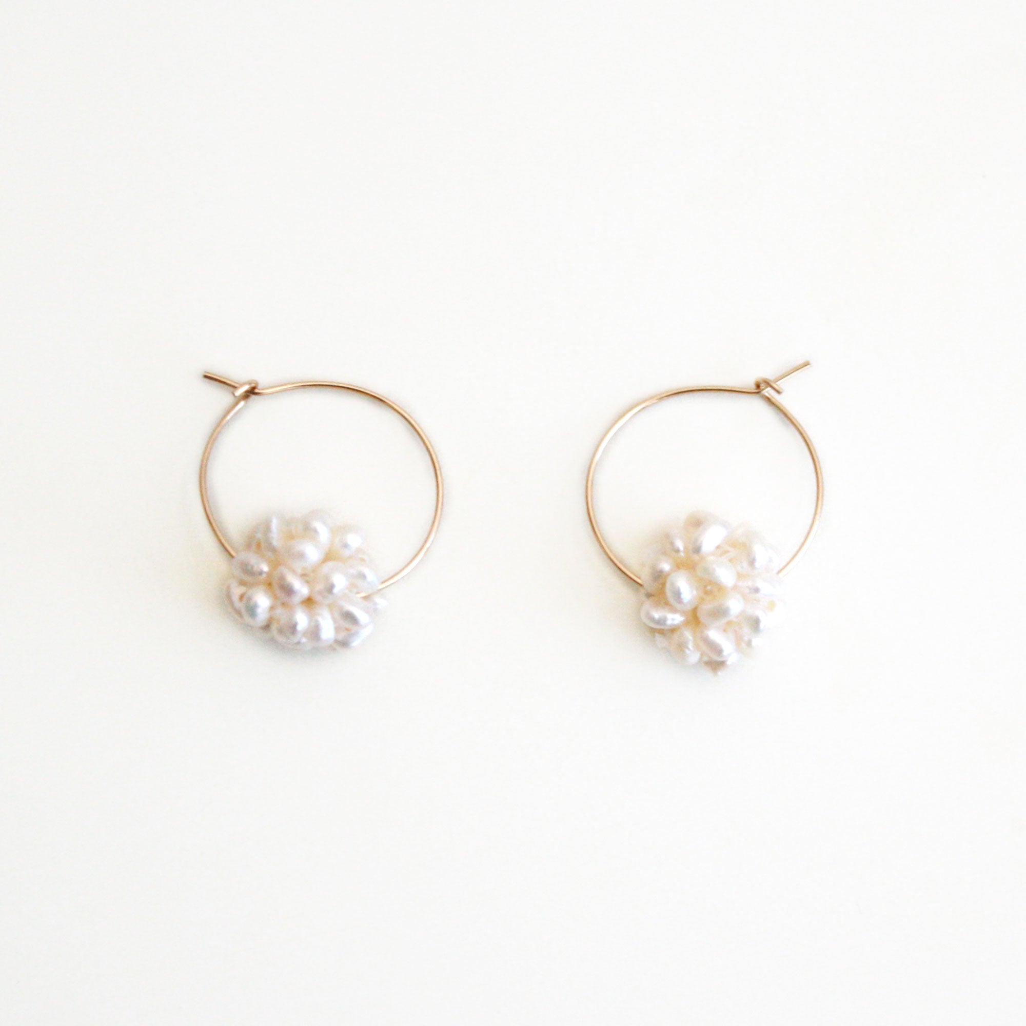 Golden Cape of Pearl Hoop Earrings – GIVA Jewellery